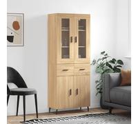 vidaXL Buffet haut Chêne sonoma bois d'ingénierie