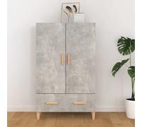 vidaXL Buffet haut gris béton 115 cm