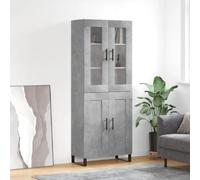 VIDAXL Buffet haut - Gris béton