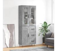 VIDAXL Buffet haut Gris béton