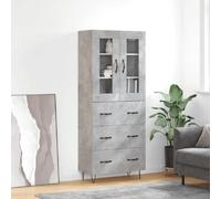 vidaXL Buffet haut Gris béton