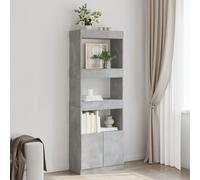 vidaXL Buffet Haut Gris Béton