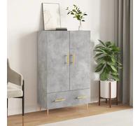 vidaXL Buffet haut gris béton