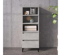 vidaXL Buffet haut - Gris béton