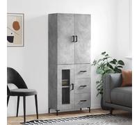 vidaXL Buffet Haut - Gris Béton
