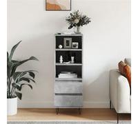 Buffet haut Gris béton 40x36x110 cm Bois d'ingénierie 831512