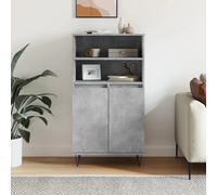 vidaXL Buffet haut Gris béton 60x36x110 cm