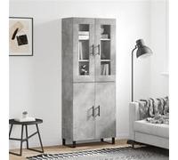 vidaXL Buffet haut - Gris béton