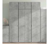 vidaXL Buffet haut gris béton 70x42,5x185 cm
