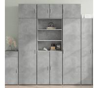 VidaXL Buffet haut gris béton 70x42,5x185 cm