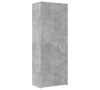 vidaXL Buffet haut gris béton 70×42,5×185 cm, bois d'ingénierie