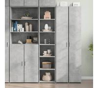 VidaXL Buffet Haut Gris Béton - Bois d'ingénierie
