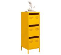 vidaXL Buffet haut - Jaune moutarde