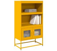 vidaXL Buffet haut - Jaune Moutarde