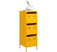 vidaXL Buffet haut - Jaune moutarde