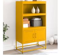 vidaXL Buffet haut jaune moutarde 68,5x38,5x123,5 cm acier, buffet, placard, armoire latérale, armoire, armoire de 846503 Jaune G
