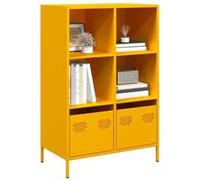 vidaXL Buffet haut 851385 en acier jaune moutarde 68x39x103,5 cm