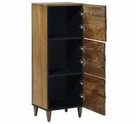 vidaXL Buffet Haut Marron 40 x 33,5 x 110 cm Bois de mangue massif