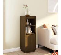 vidaXL Buffet Haut Marron Miel 37x34x110 cm