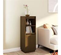 vidaXL Buffet Haut Marron Miel 37x34x110 cm