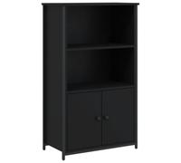 vidaXL Buffet Haut, Meuble de Rangement, Armoire de Rangement, Organisateur de Salon Maison Intérieur, Industriel, Noir Bois d'Ingénierie