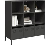 vidaXL Buffet haut acier noir 101,5x39x103,5 cm