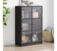 vidaXL Buffet haut – Noir