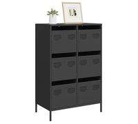 vidaXL Buffet haut noir 68x39x101,5 cm acier