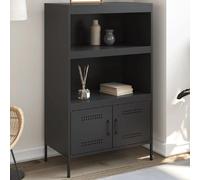 VIDAXL Buffet Haut Noir Acier
