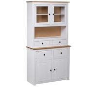 vidaXL Buffet Haut Panama Blanc