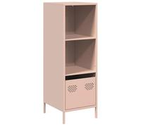 vidaXL Buffet haut en acier 35x39x103,5 cm Rose