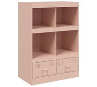 vidaXL Buffet Haut Rose 67x39x95 cm Acier