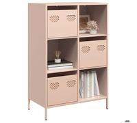 vidaXL Buffet haut rose 68x39x103,5 cm acier 851407