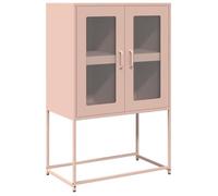 vidaXL Buffet haut rose 68x39x107 cm acier, armoire, armoire de rangement, buffet haut, armoire latérale, armoire haute, 853375 Rose G