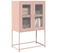 vidaXL Buffet haut 68x39x107 cm acier – Rose
