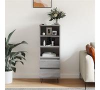 Vidaxl Buffet Haut Sonoma Gris 40x36x110 cm