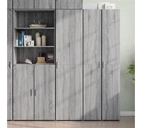 vidaXL Buffet haut sonoma gris 45x42,5x185 cm bois d'ingénierie, buffet, armoire de rangement, panneau latéral, armoire, 3281411 Gris G