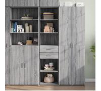 vidaXL Buffet haut sonoma gris 45x42,5x185 cm bois d'ingénierie, buffet, placard, armoire latérale, armoire, armoire de 3281453