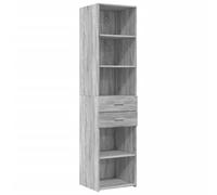vidaXL Buffet haut sonoma gris 45x42,5x185 cm bois d'ingénierie, buffet, placard, armoire latérale, armoire, armoire de 3281453