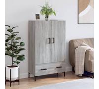 vidaXL Buffet haut sonoma gris 69,5x31x115 cm bois d'ingénierie