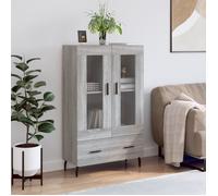 vidaXL Buffet haut Sonoma en bois d'ingénierie 69,5x31x115 cm gris