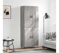 vidaXL Buffet haut Sonoma gris 69,5x34x180 cm