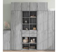 VIDAXL Buffet Haut Sonoma Gris 70x42.5x185 cm