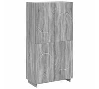 vidaXL Buffet Haut Sonoma Gris 79 x 41 x 151 cm Bois d'ingénierie