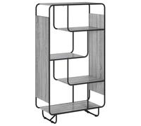 vidaXL Buffet Haut Sonoma Gris 80 x 37,5 x 144 cm Bois d'ingénierie