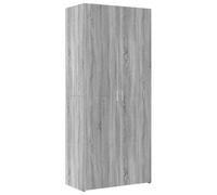 vidaXL Buffet Haut Sonoma Gris 80x42,5x185 cm Bois d'ingénierie, Buffet, Armoire de Rangement, Panneau latéral, Armoire, Armoire latérale