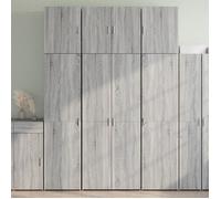 Buffet haut sonoma gris 80x42,5x249 cm bois d ingénierie Gris G