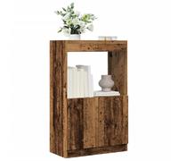 vidaXL Buffet haut vieux bois 63x33x100 cm bois d'ingénierie Marron