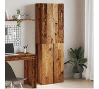 vidaXL Buffet haut vieux bois 60x32x190 cm bois d'ingénierie 3318714