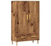 vidaXL Buffet haut vieux bois 70x31x115 cm bois d'ingénierie Marron